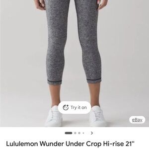 Lululemon Athletica Heathered Gray Leggings